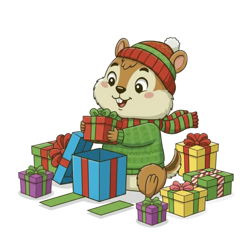 Маскот с подарками